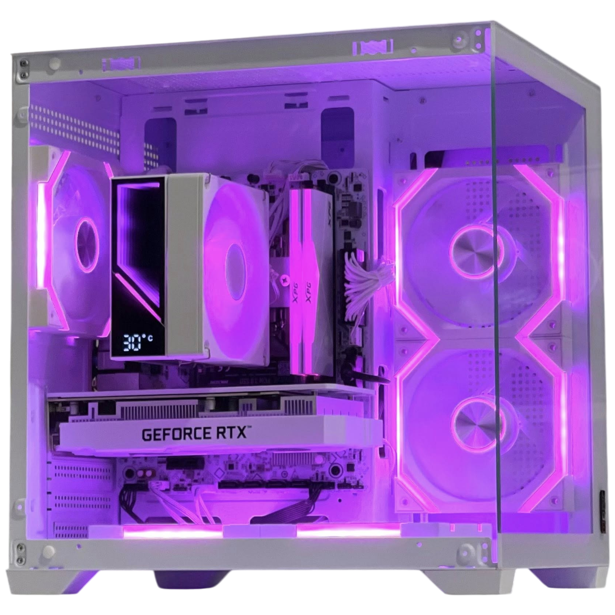 PC Gaming HMPC Hyper White | Intel Core I5 12400F \ RTX 3050 6GB \ B760 \ RAM 16GB \ SSD 512GB