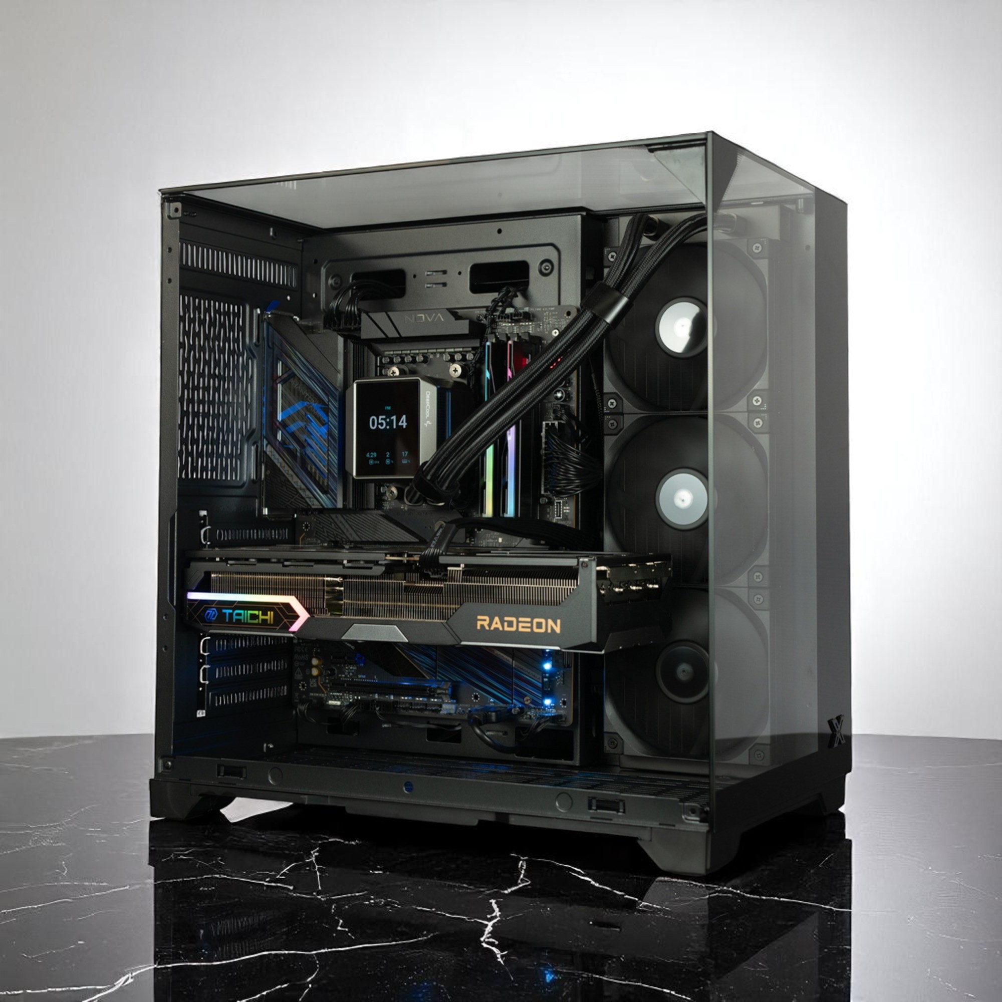 PC Gaming HMPC Night Phantom | Ryzen 9 9950X3D\ RX 9070 XT 16G\ X870 \ RAM 64GB\ SSD 1T