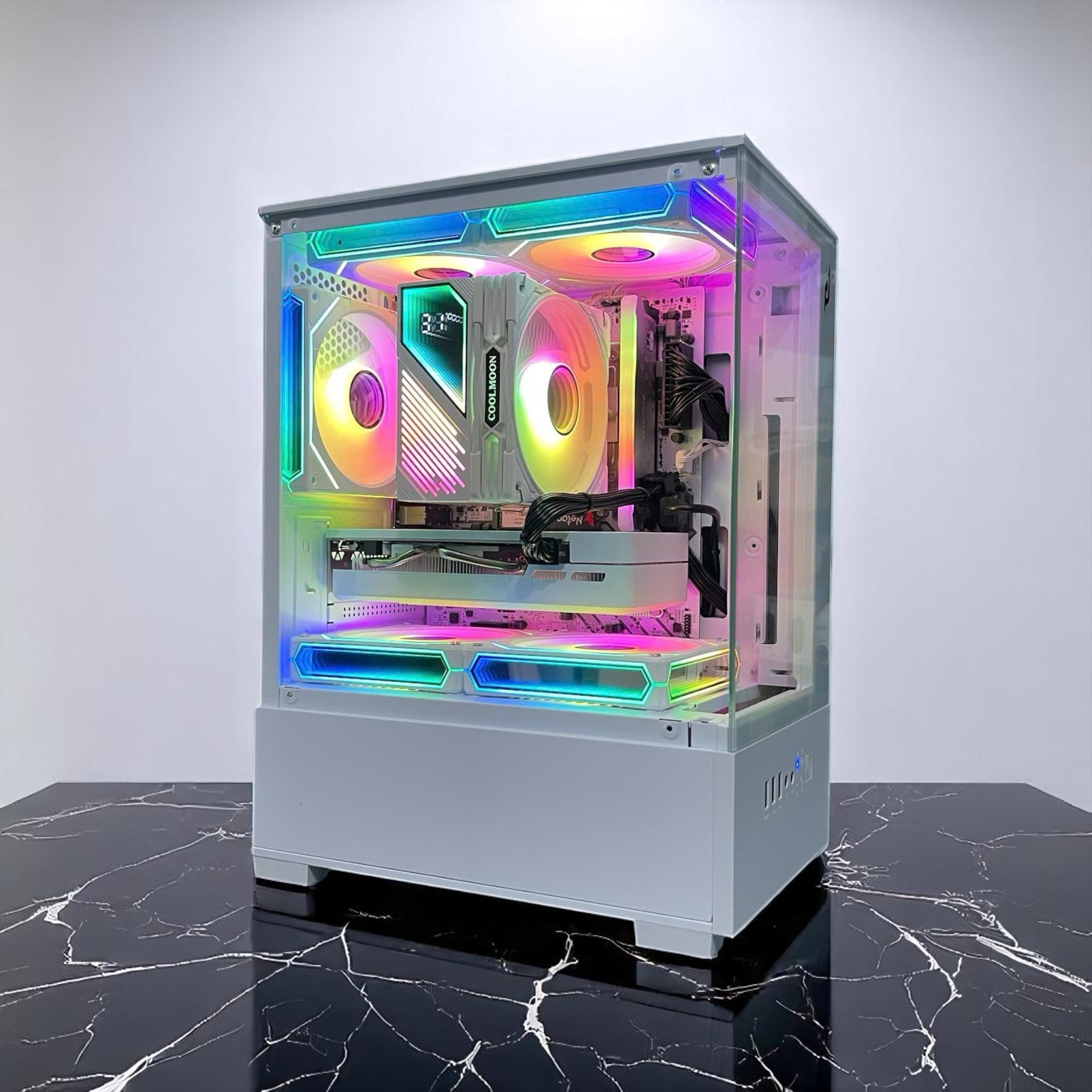 PC Gaming FrostFlare Nova | Intel Core I3 12100F\ RX 580 8G\ B760 \ RAM 16GB\ SSD 256GB