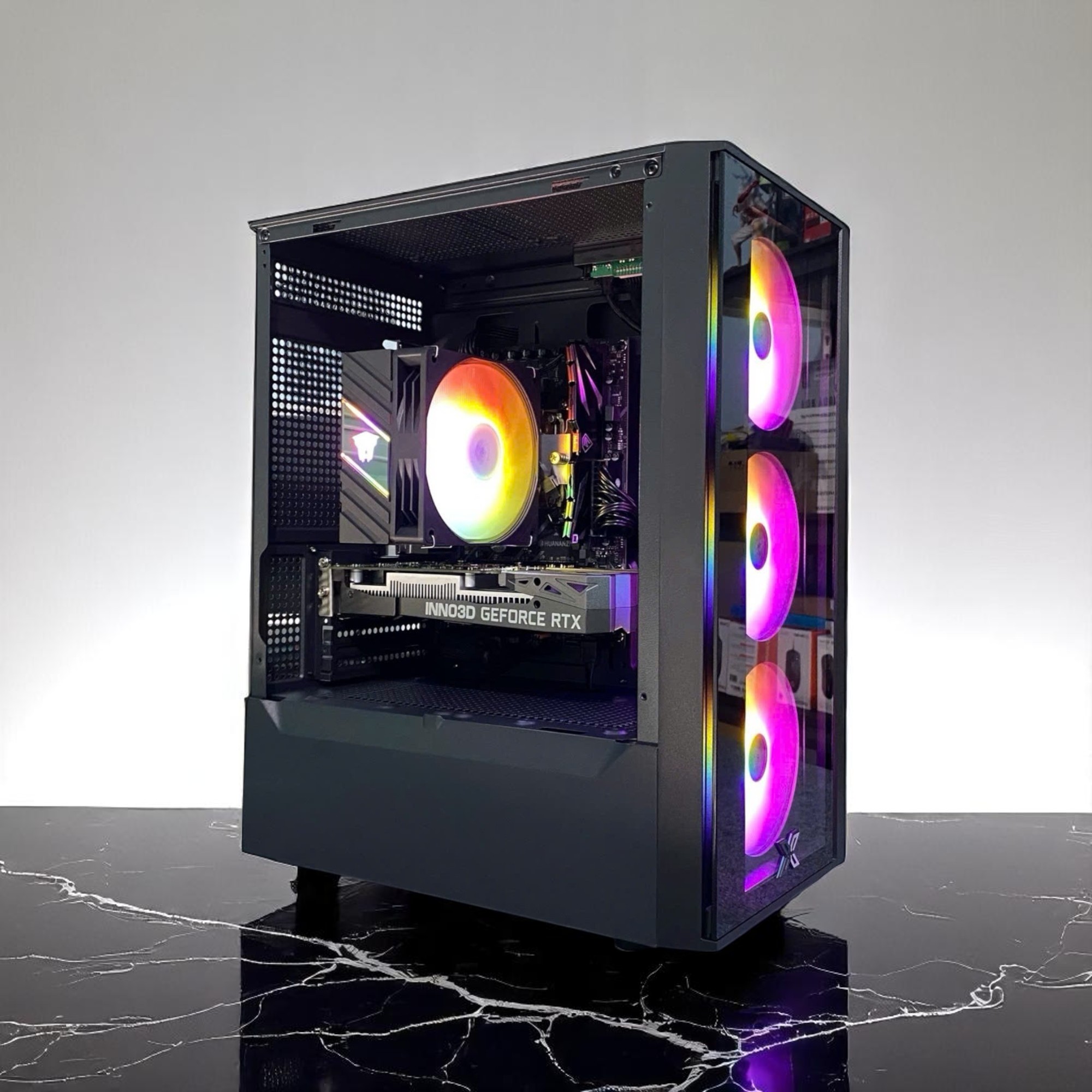 PC Gaming HMPC King | Intel Core I3 12100F\ RTX 3050 6G\ H610 \ RAM 16GB\ SSD 256GB