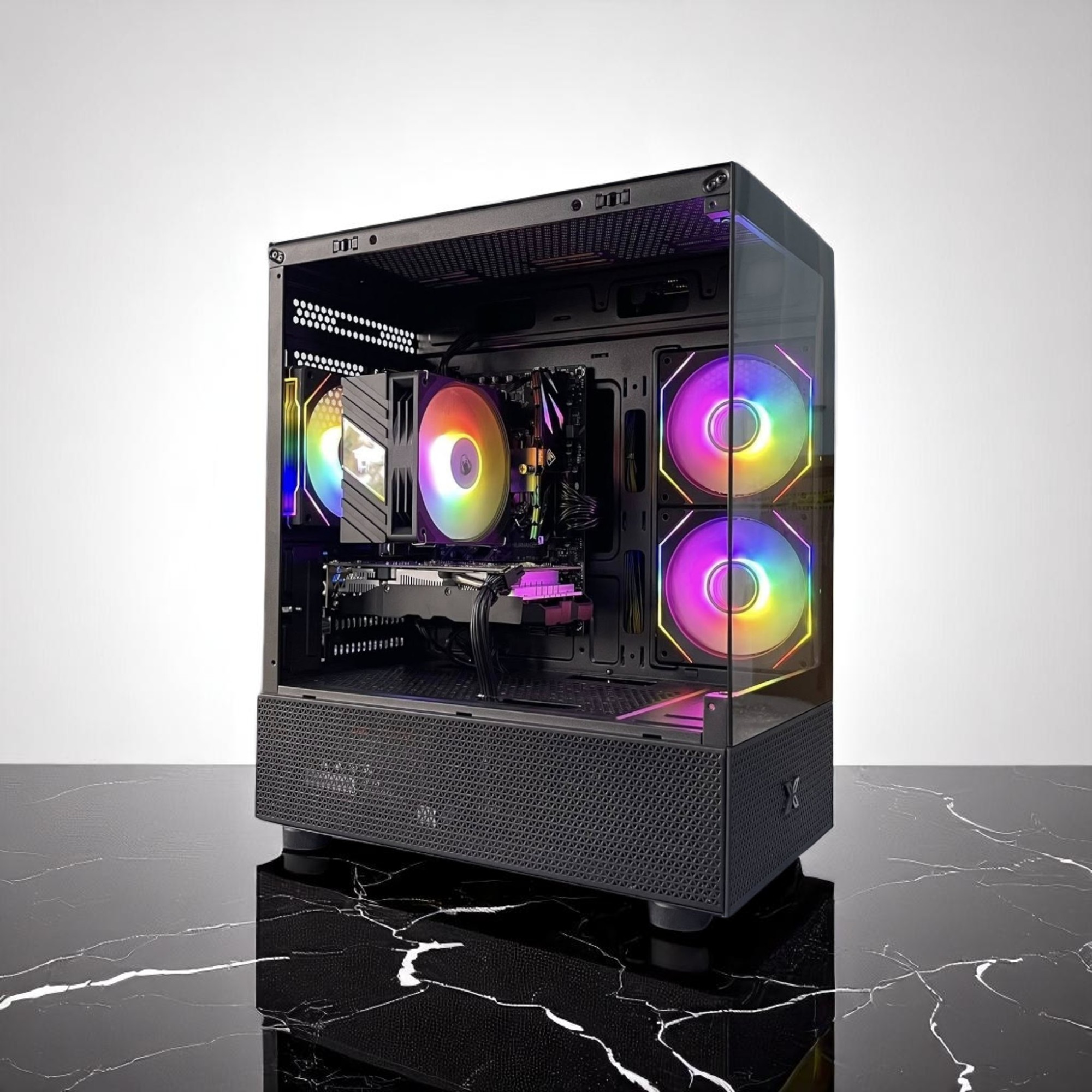PC Gaming Prism X | Intel Core I3 12100F\ RX 580 8G\ H610 \ RAM 16GB\ SSD 256GB