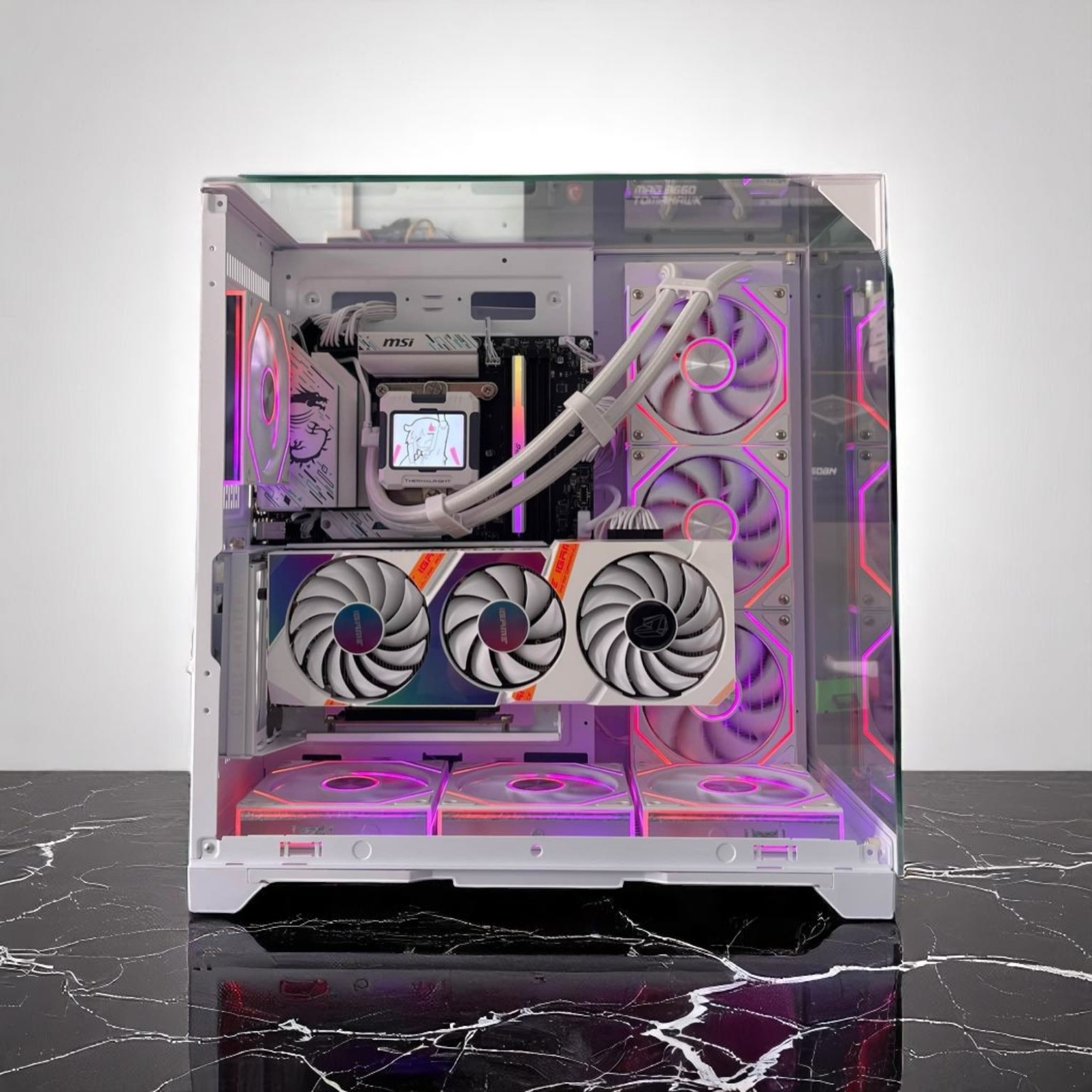 PC Gaming HMPC Ocean | Intel Core I5 14400F\ RTX 3060 12G\ B760 WIFI \ RAM 16GB\ SSD 500GB