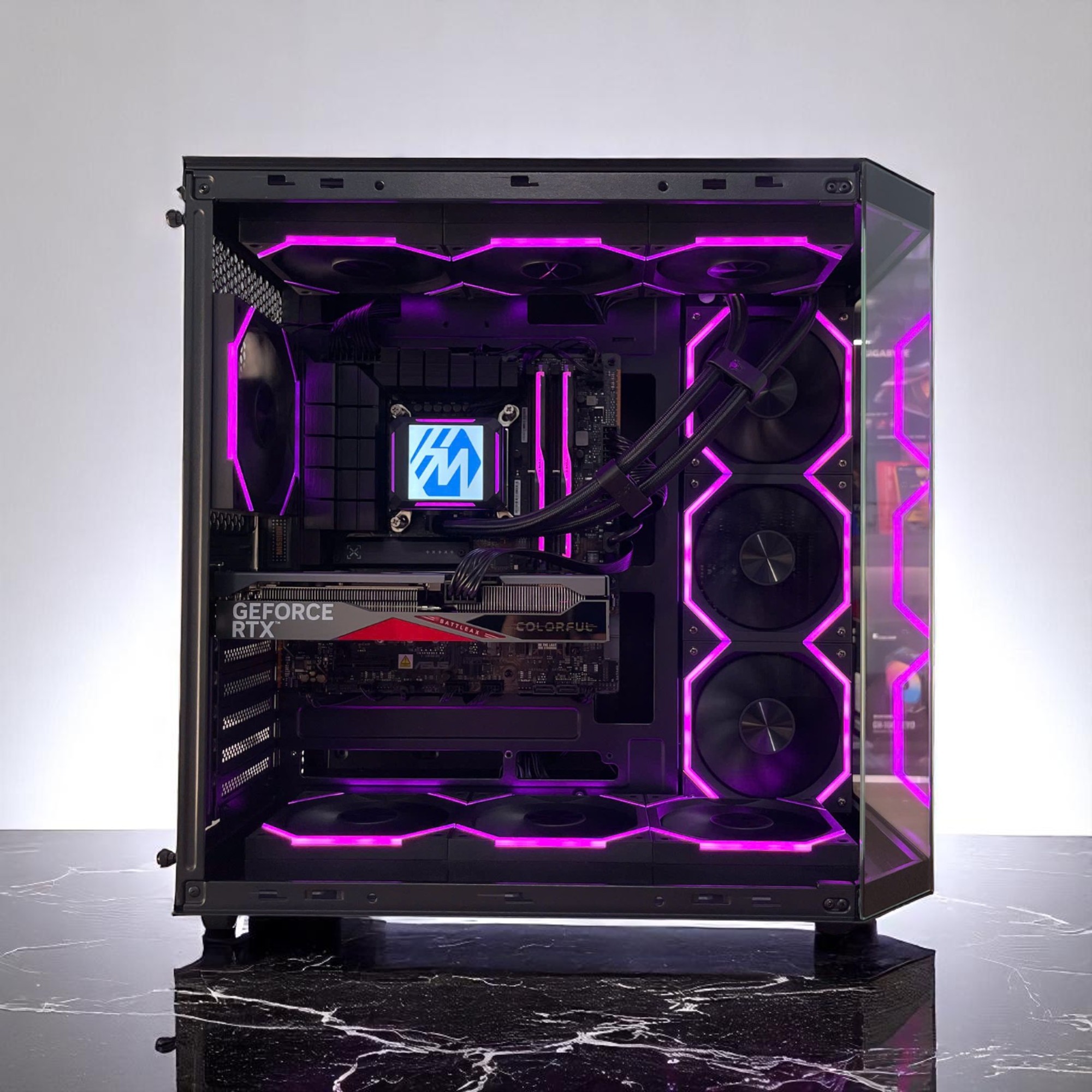PC Gaming HMPC Fighting | Intel Core I5 14400F\ RTX 4060 8G\ B760M WIFI D5 \ RAM 32GB 6400MHz \ SSD 1TB