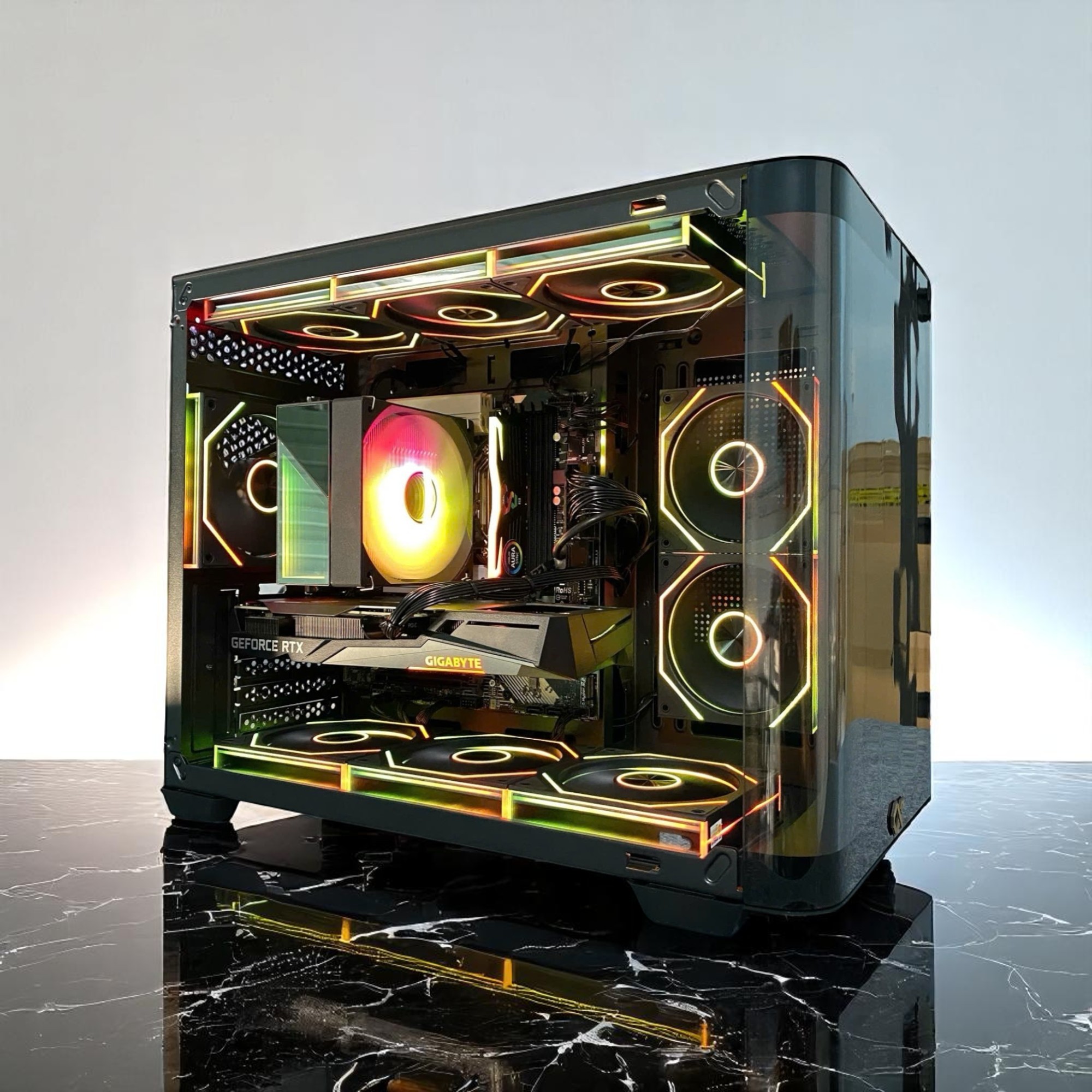PC Gaming HMPC Ultra | I5 13400F\ RTX 3060 12G 3F\ B760 WIFI \ RAM 16GB\ SSD 512TB