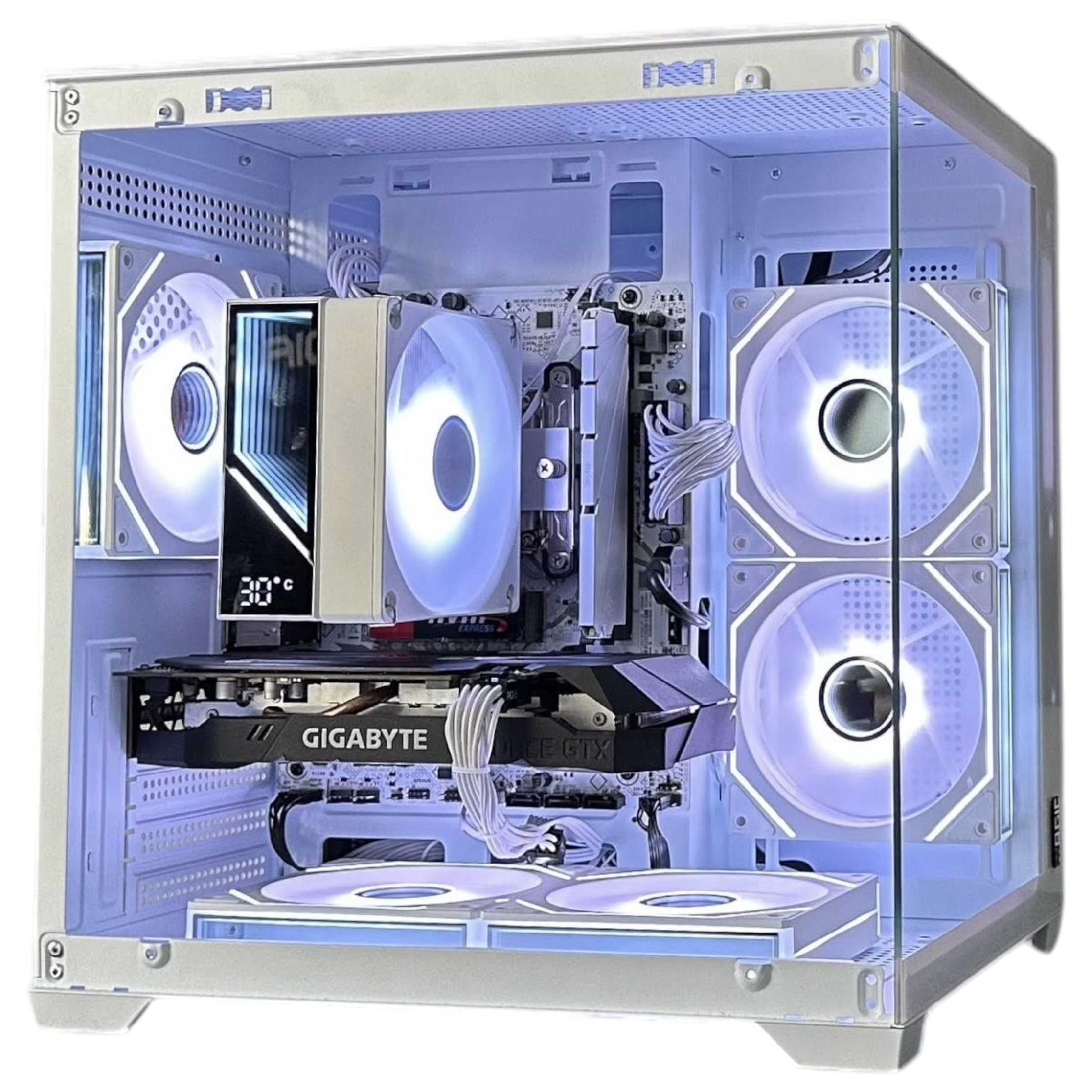 PC Gaming HMPC Super White | Intel Core I5 12400F \ GTX 1660 Super 6G NEW H610 \ RAM 16GB\ SSD 512GB