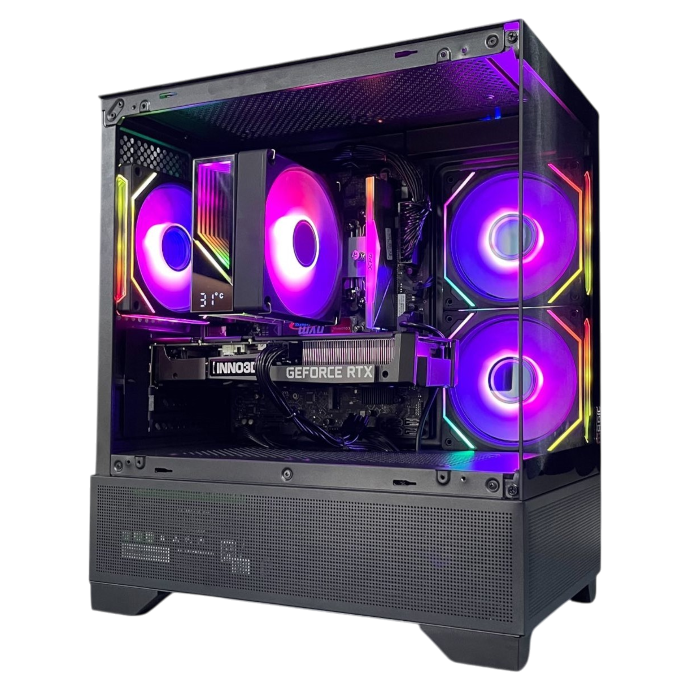 PC Gaming HMPC Air | Intel Core I5 12400F\ RTX 3060 12G\ B760 \ RAM 16GB\ SSD 512GB