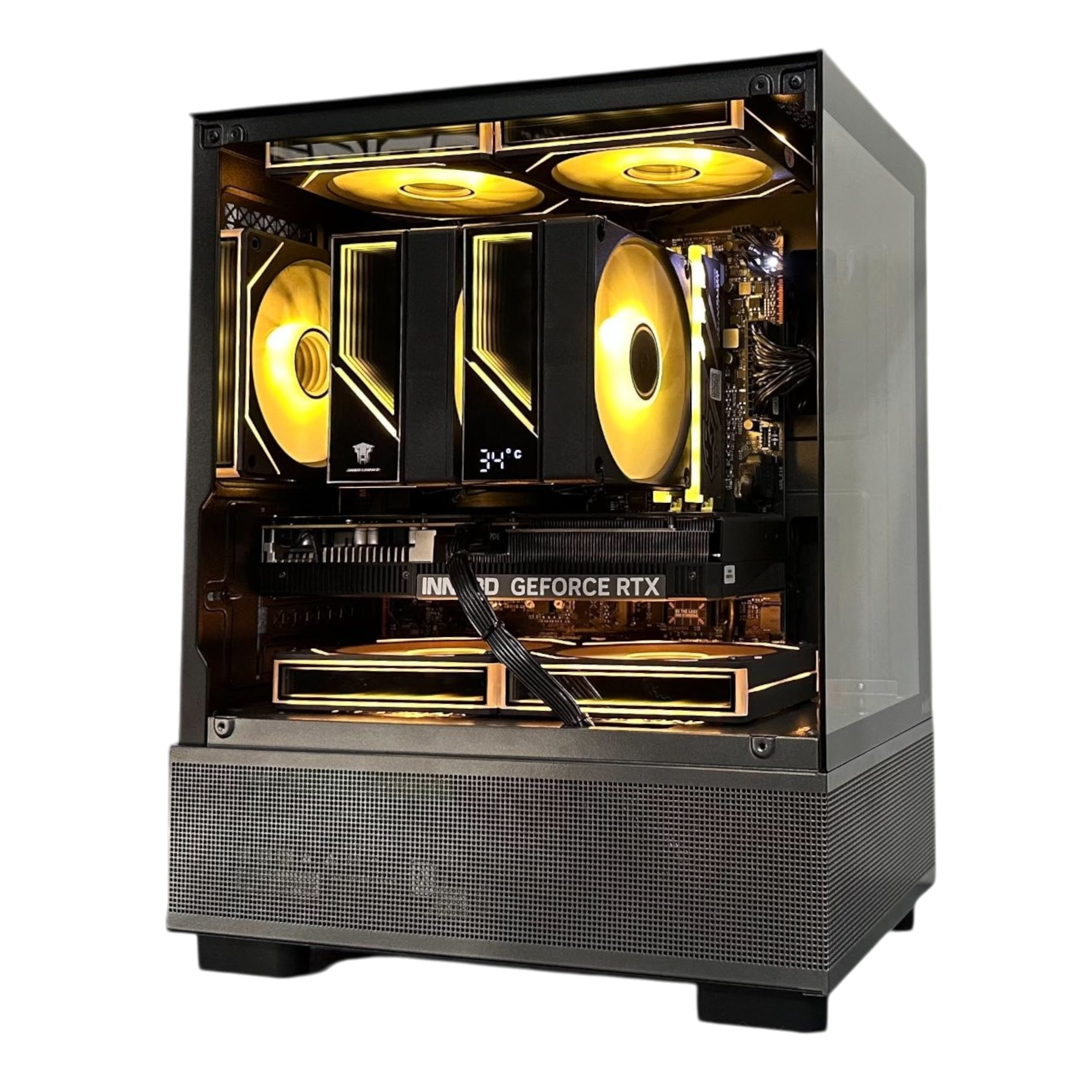 PC Gaming HMPC Aether | Intel Core I5 14400F \ RTX 5060 8G\ B760 \ RAM 32GB 6000Mhz \ SSD 1TB