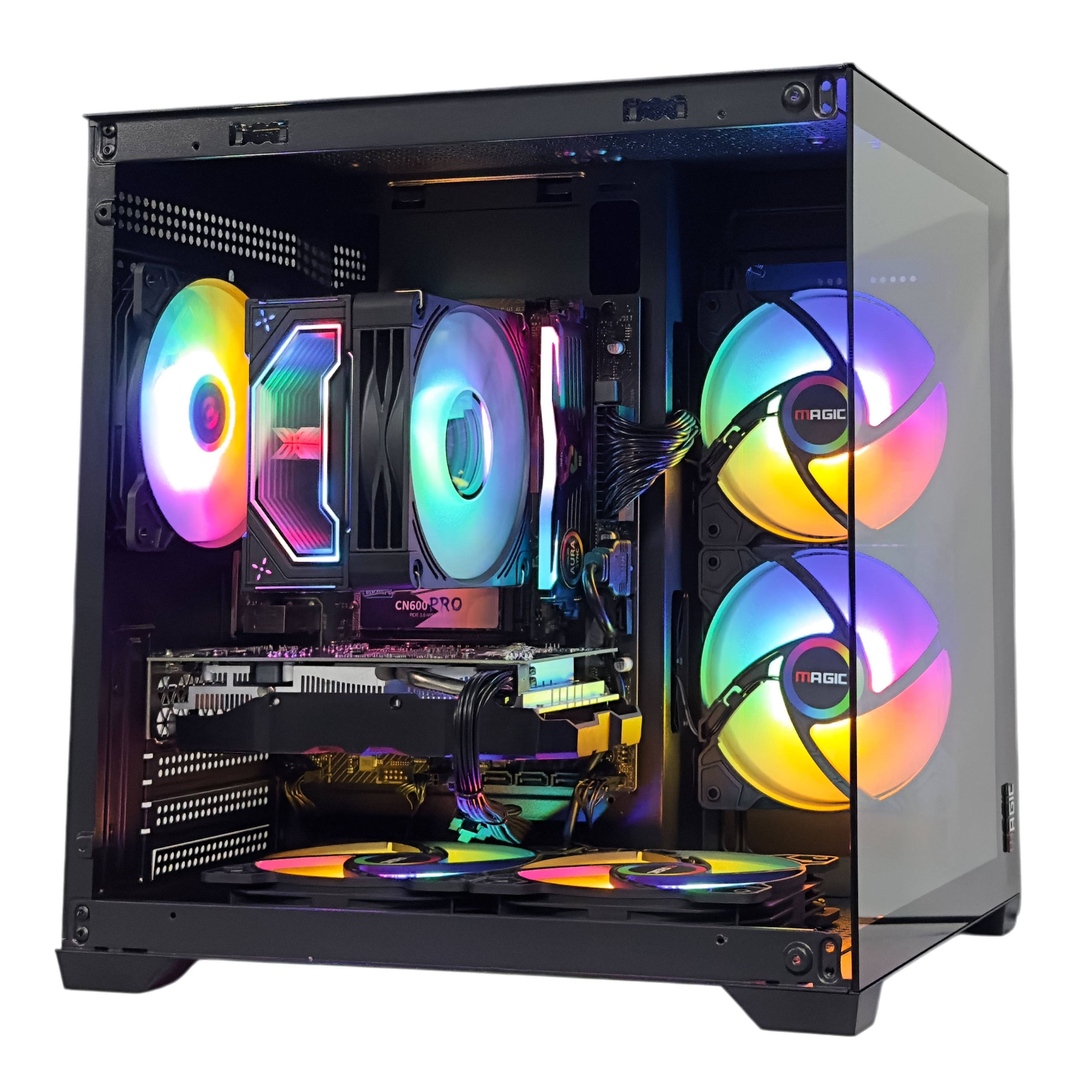 PC Gaming HMPC Standard 2 | Intel Core I3 12100F\ RX 580 8GB\ H610 \ RAM 16GB\ SSD 256GB