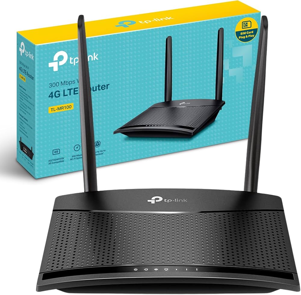 Router WiFi 4G LTE TP-Link TL-MR100 | WiFi 4 | 300Mbps/2.4GHz