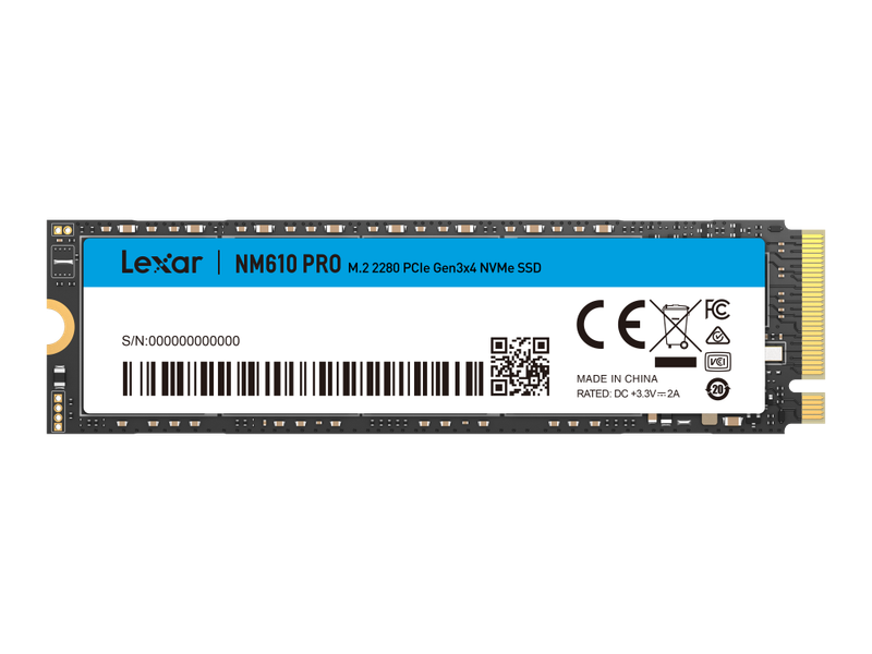 SSD Lexar NM610 PRO 500GB M.2 PCIe Gen3 x4 NVMe LNM610P500G-RNNNG