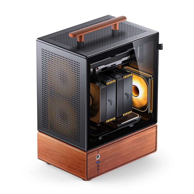 Thùng máy PC JONSBO T7 (Mini Tower/ M-ATX/ Đen)