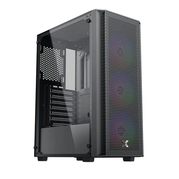 Thùng máy Xigmatek Star 3F (EN90649) F-ATX | Kèm sẵn 3 Fan, Đen